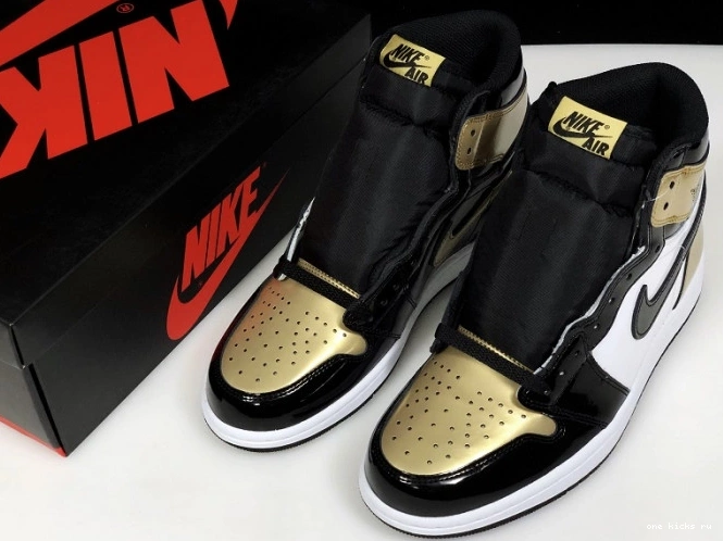 Chep Onekick High 1 Glod Air Jordan Toe Retro 861428-007 0714